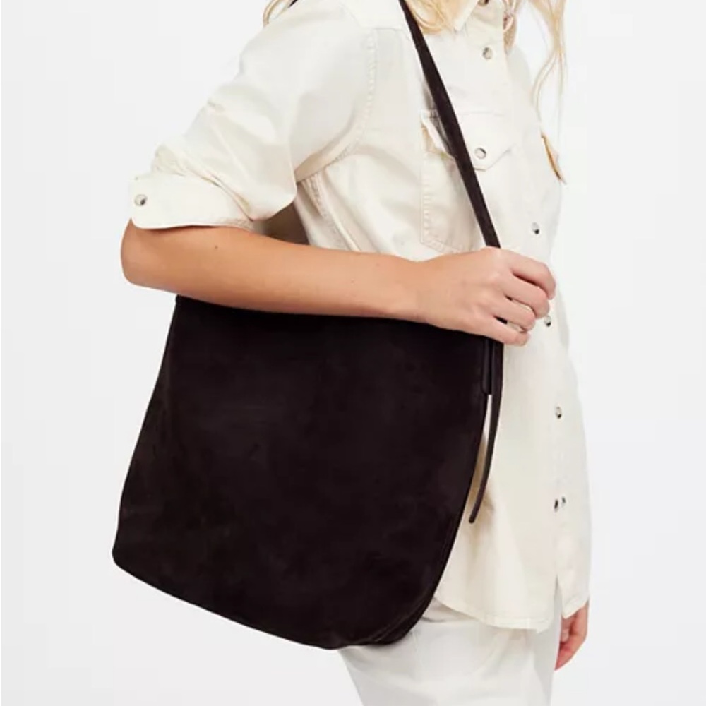 Madewell Brown Suede Tote Bag